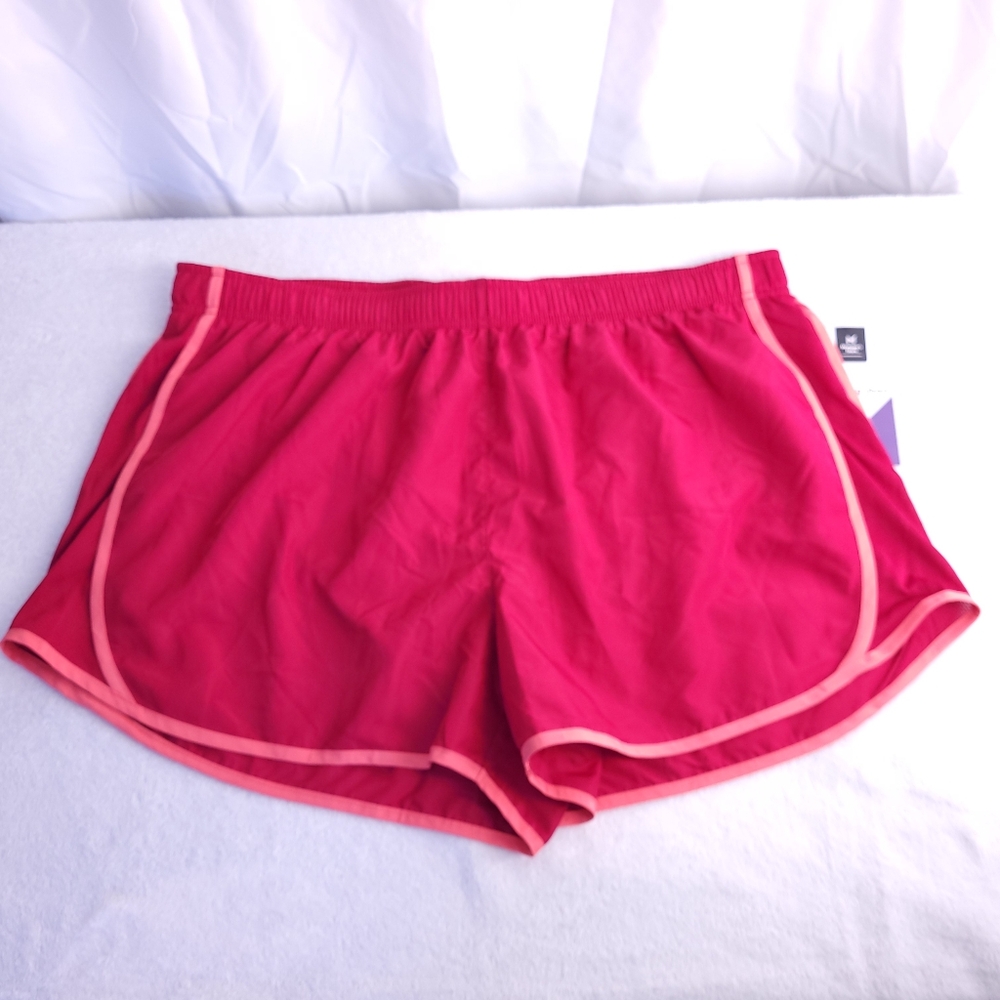 Members Mark Ladies Active Running Shorts Pink Athletic Gym Size XX-Large
